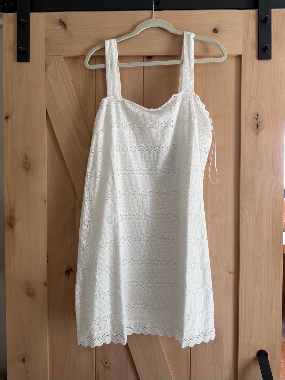 Draper James White Eyelet Sundress with Straps